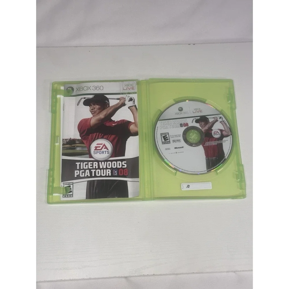 Tiger Woods PGA Tour 08 Microsoft Xbox 360 Complete With Manual